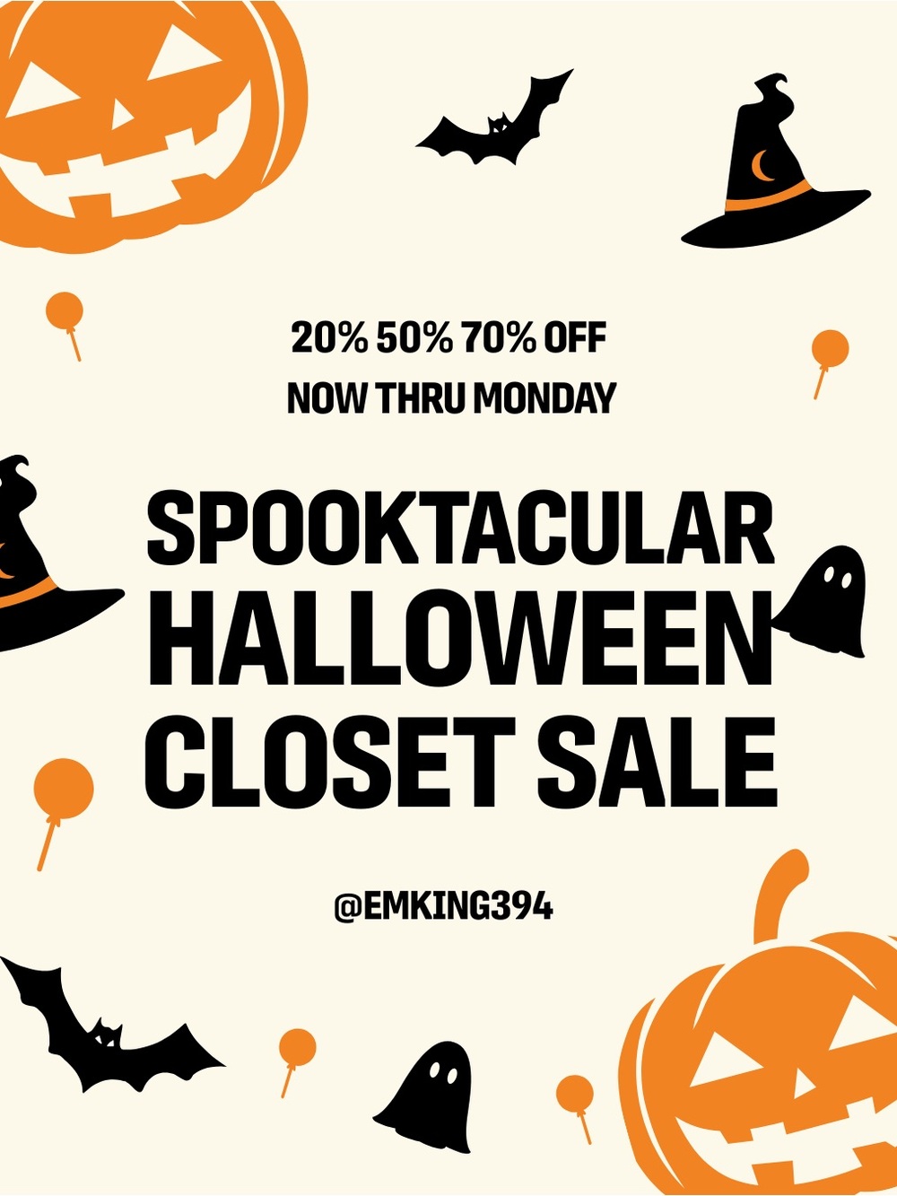 ✨👻🎃HUGE CLOSET SALE! HALLOWEEN SPOOKTACULAR🎃👻✨